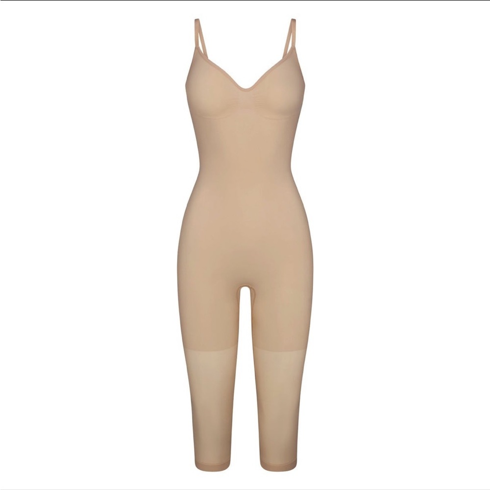 SKIMS Seamless Sculpt Low Back Bodysuit With Hosiery Leg